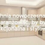 Modern kitchen with sleek cabinets, stainless steel appliances, and minimalist design, bright lighting, functional layout, contemporary style, realistic.