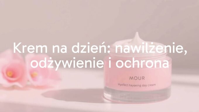 Elegant jar of day cream, soft pink and white tones, fresh and hydrating appearance, natural light, clean beauty aesthetic, realistic.