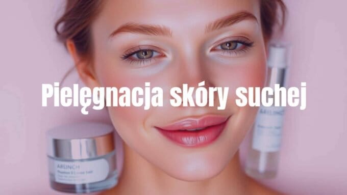 A well-moisturized face, glowing skin, smooth texture, soft lighting, cosmetic products like cream and serum on a clean background, realistic and fresh vibe.