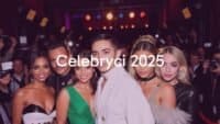 A glamorous group of diverse celebrities, modern fashion, paparazzi flashlights, red carpet event, vibrant lighting, realistic.