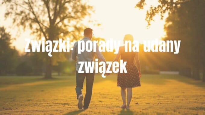 A happy couple holding hands in a sunset park, warm colors, emotional connection, realistic style.