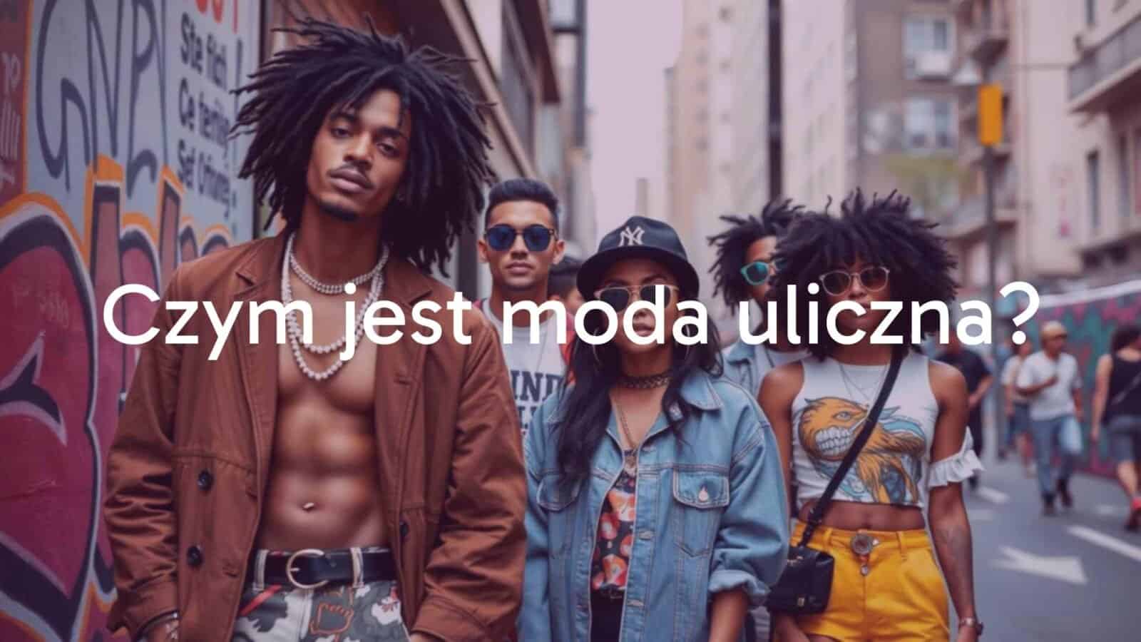 Urban streetwear fashion, stylish and diverse people on a city street, modern and edgy outfits, vibrant graffiti background, urban culture vibe, realistic.