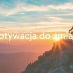 A person climbing a mountain at sunrise, symbolizing motivation and change, inspirational, vibrant colors, realistic.