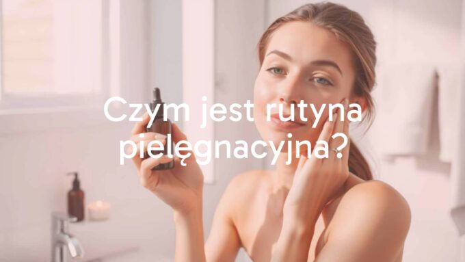 A woman applying skincare products to her face, soft lighting, clean and minimalistic bathroom setting, natural tones, healthy glowing skin, serene and relaxing atmosphere, realistic.