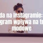 Stylish fashion influencer taking a mirror selfie in trendy outfit, Instagram app interface overlay, pastel color palette, modern and trendy vibe.