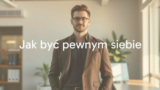 A confident person standing tall, soft warm lighting, modern office background, realistic.