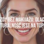 A beautiful celebrity with natural no-makeup look, smiling confidently, soft natural lighting, realistic style.