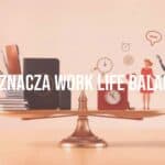 A balanced scale with work items on one side and personal life symbols on the other, soft background, professional yet warm tone, illustrative.