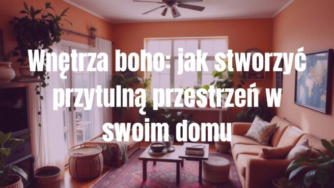 Cozy boho living room, warm colors, mixed textures, plants, vintage furniture, eclectic decor, natural light, inviting atmosphere, realistic.